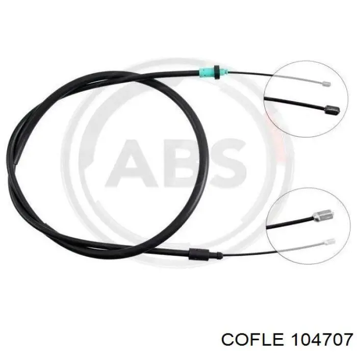 4745X9 Peugeot/Citroen Cable de freno de mano trasero derecho