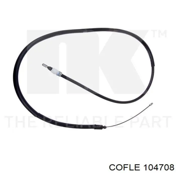 80837 Metalcaucho cable de freno de mano trasero izquierdo