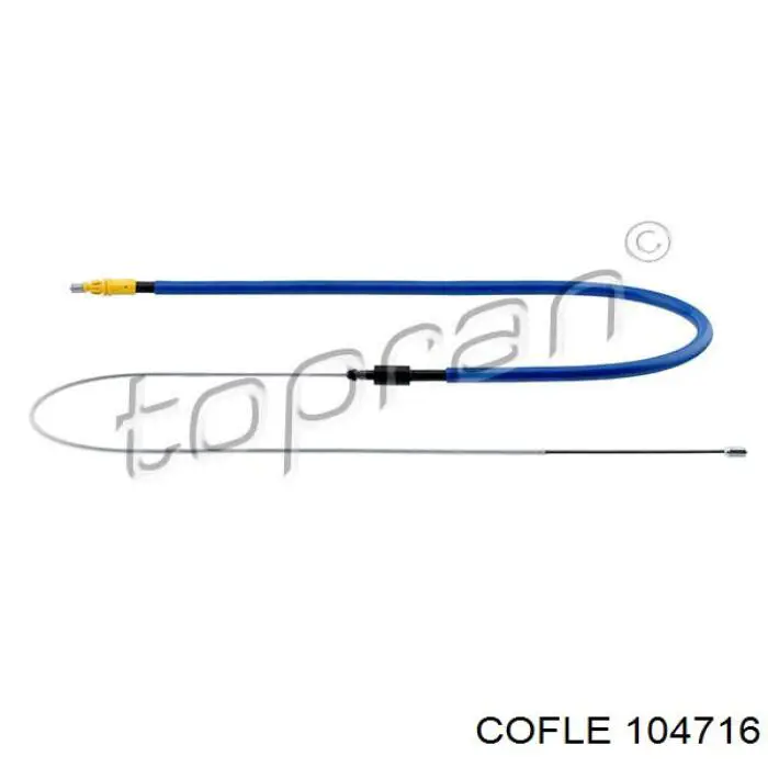 038474 Cautex cable de freno de mano trasero derecho/izquierdo