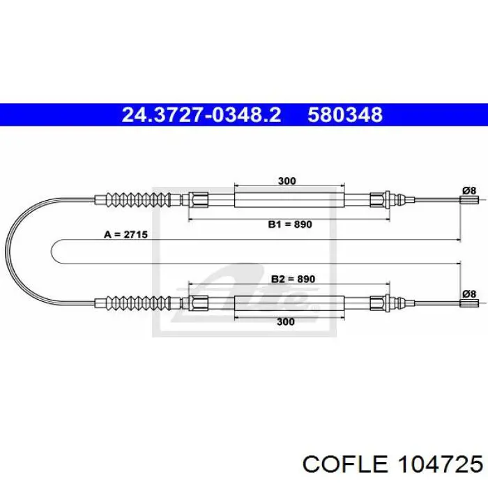 Comprar 4745W5 Peugeot/Citroen Cable de freno de mano trasero derecho/izquierdo