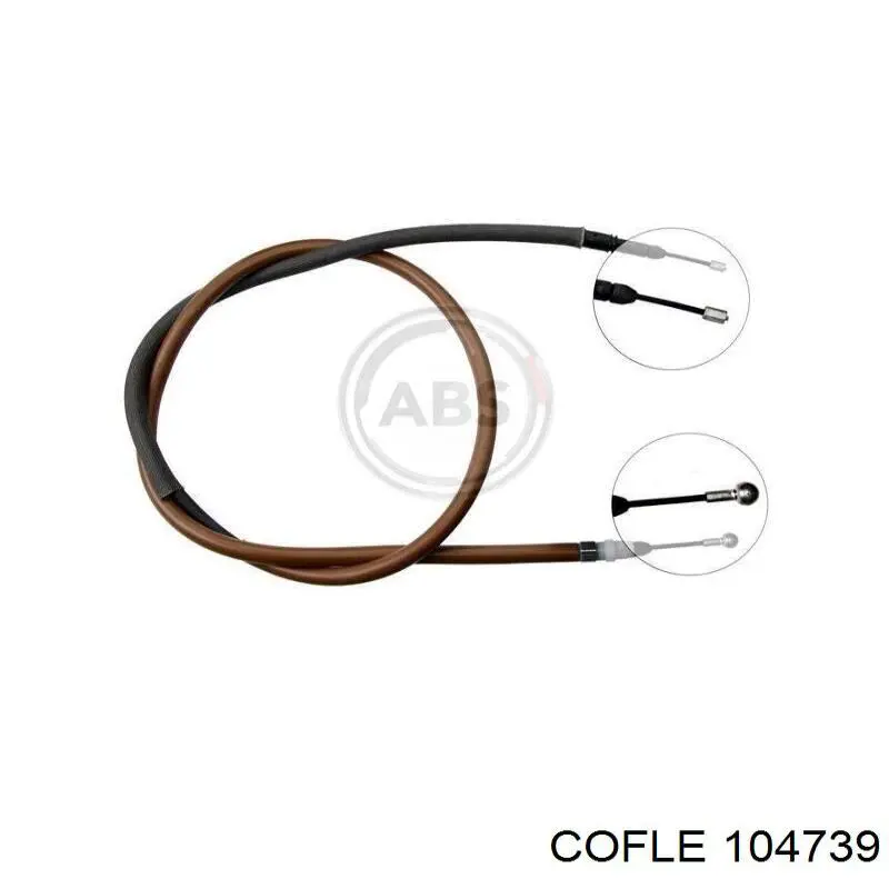 10.4739 Cofle cable de freno de mano trasero derecho/izquierdo