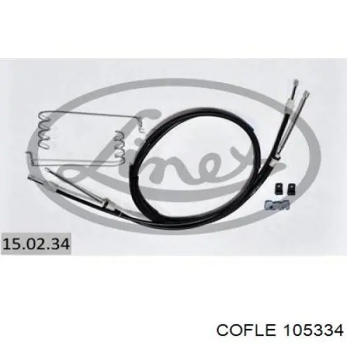 105334 Cofle cable de freno de mano trasero derecho/izquierdo