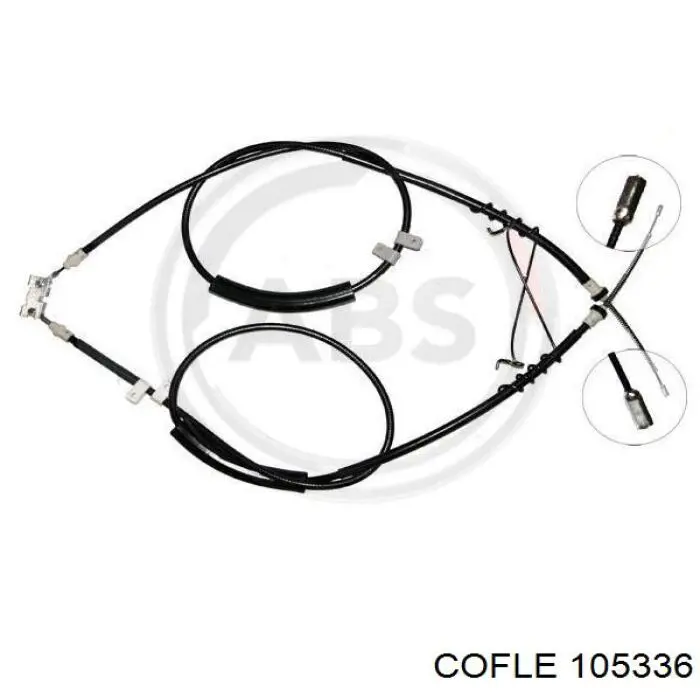 105336 Cofle cable de freno de mano trasero derecho/izquierdo