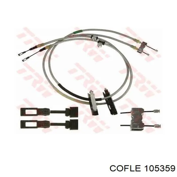 81807 Metalcaucho cable de freno de mano trasero derecho/izquierdo