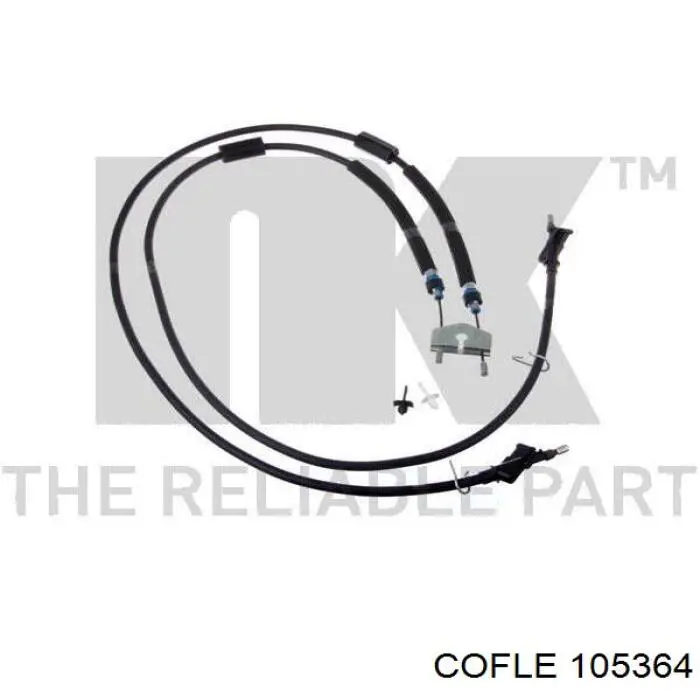 105364 Cofle cable de freno de mano trasero derecho/izquierdo