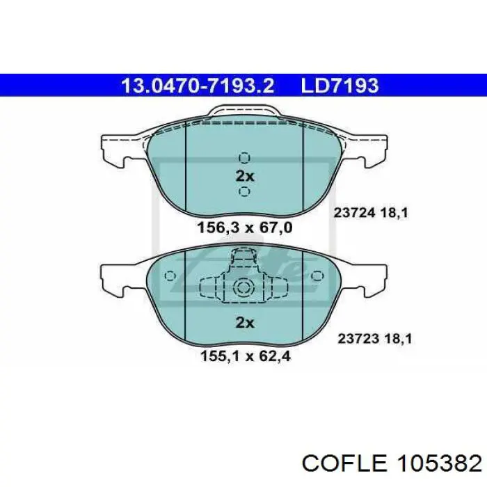 BC0316 Japan Parts Cable de freno de mano trasero derecho/izquierdo