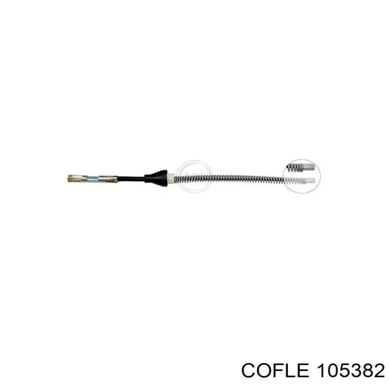 10.5382 Cofle cable de freno de mano trasero derecho/izquierdo