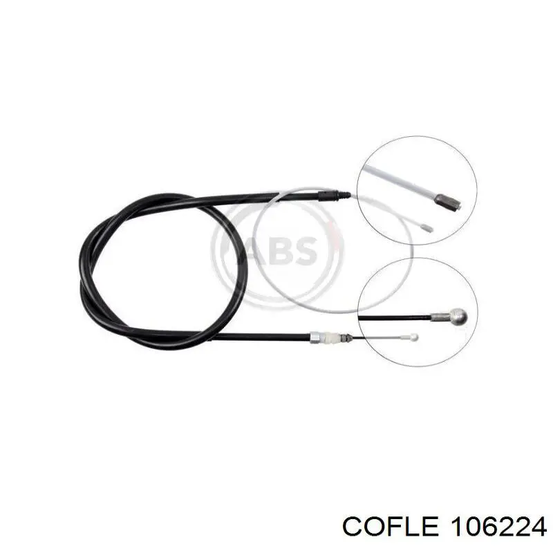 Cable de freno de mano trasero derecho/izquierdo Peugeot/Citroen 4745X4