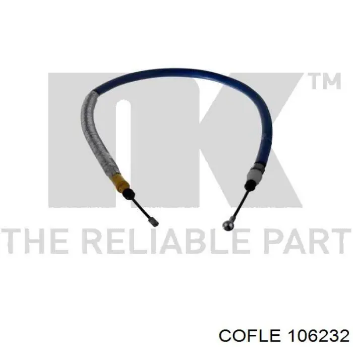 106232 Cofle cable de freno de mano trasero derecho
