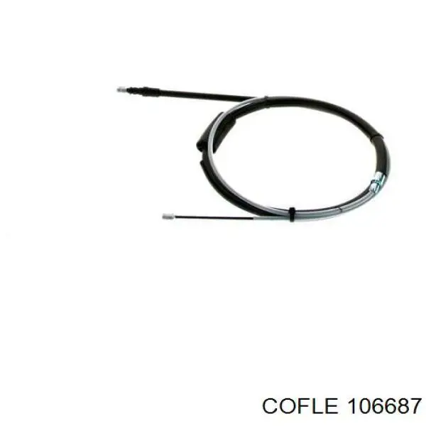 106687 Cofle Cable de freno de mano trasero derecho/izquierdo
