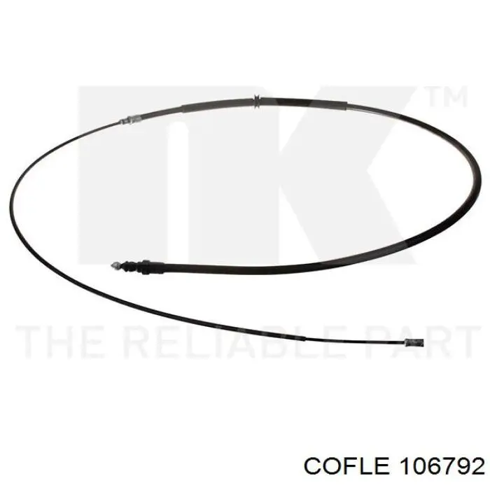 106792 Cofle cable de freno de mano trasero derecho/izquierdo