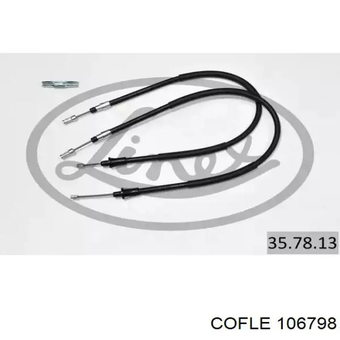 10.6798 Cofle cable de freno de mano trasero derecho/izquierdo