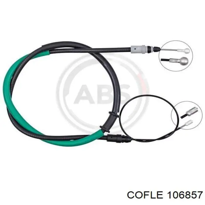 4421932 Opel cable de freno de mano trasero derecho/izquierdo