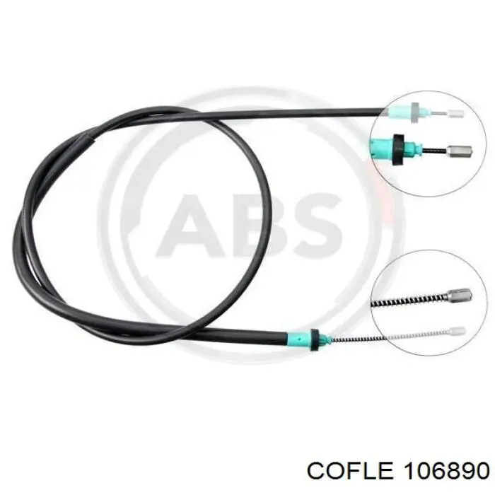 10.6890 Cofle cable de freno de mano trasero derecho/izquierdo