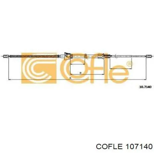 Cable de freno de mano trasero derecho/izquierdo 911868 SPJ