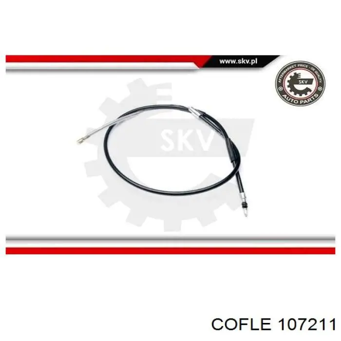 10.7211 Cofle cable de freno de mano trasero derecho