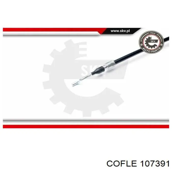 Cable de freno de mano trasero derecho/izquierdo 107391 Cofle