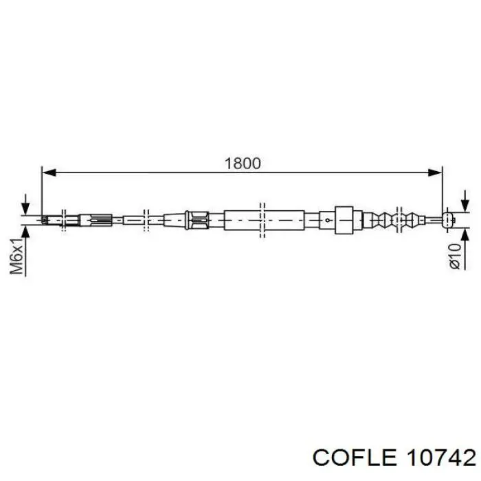 Comprar 905823 SPJ Cable de freno de mano trasero derecho/izquierdo