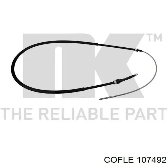 10.7492 Cofle cable de freno de mano trasero derecho/izquierdo