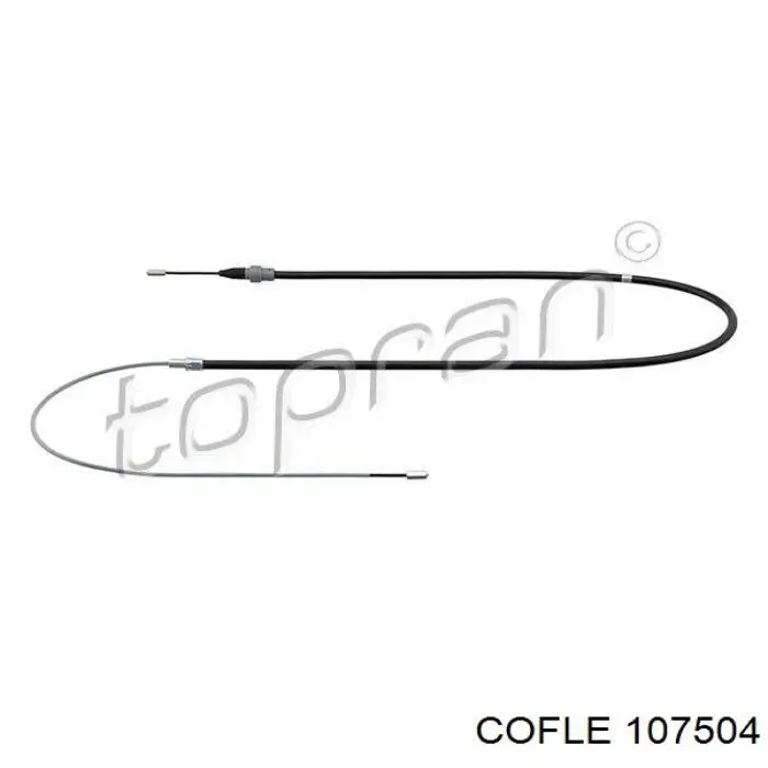107504 Cofle cable de freno de mano trasero derecho/izquierdo
