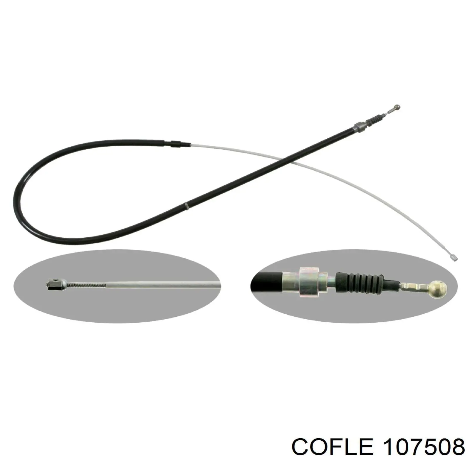 107508 Cofle cable de freno de mano trasero derecho/izquierdo