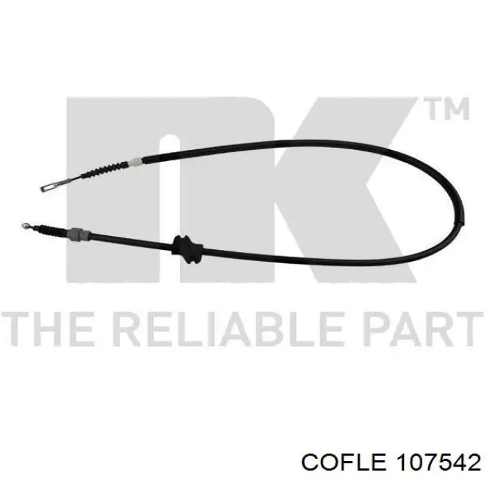107542 Cofle cable de freno de mano trasero derecho