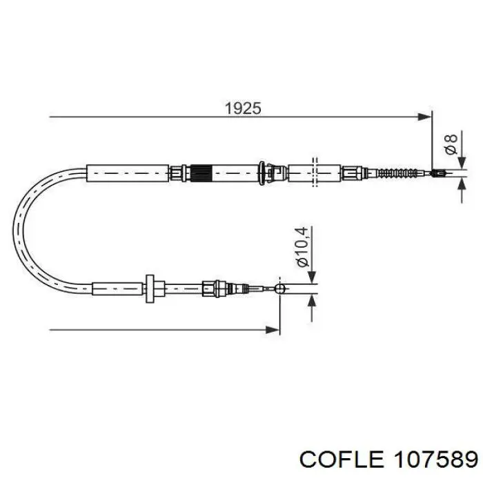 Cable de freno de mano trasero derecho/izquierdo para Audi A6 (4B, C5)
