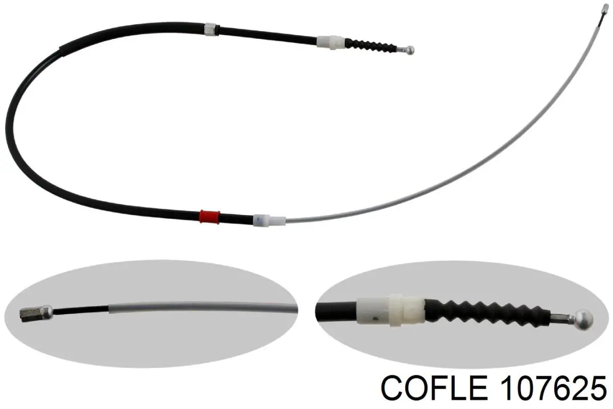 107625 Cofle cable de freno de mano trasero derecho/izquierdo