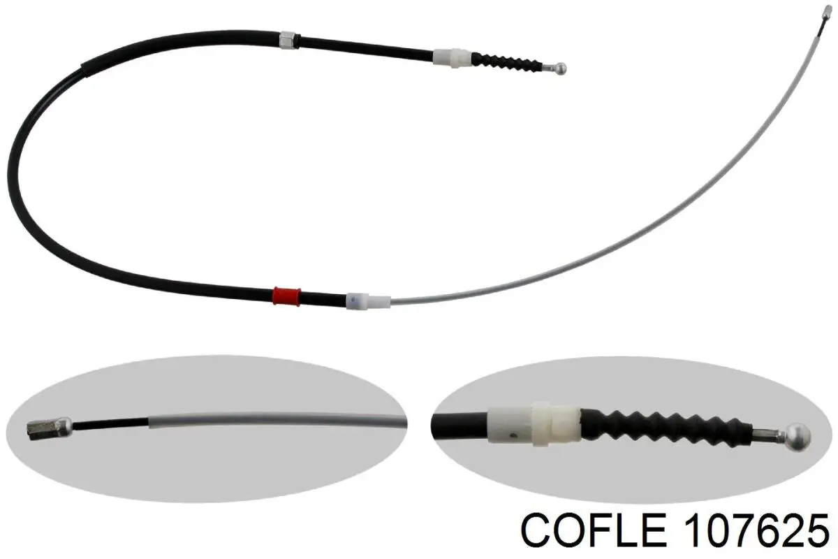 10.7625 Cofle cable de freno de mano trasero derecho/izquierdo