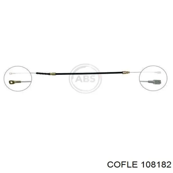 10.8182 Cofle cable de freno de mano trasero derecho