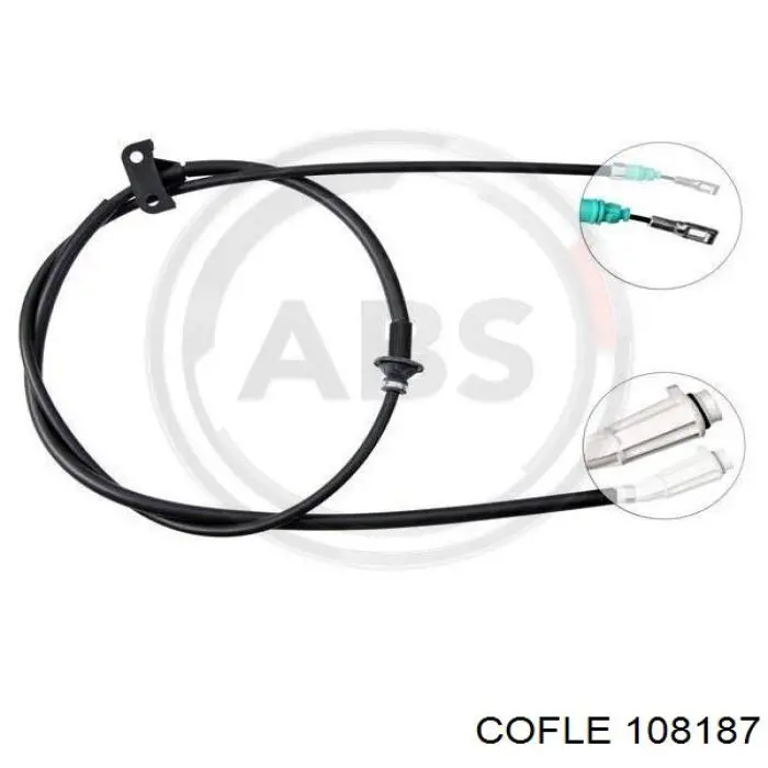 10.8187 Cofle cable de freno de mano trasero derecho/izquierdo