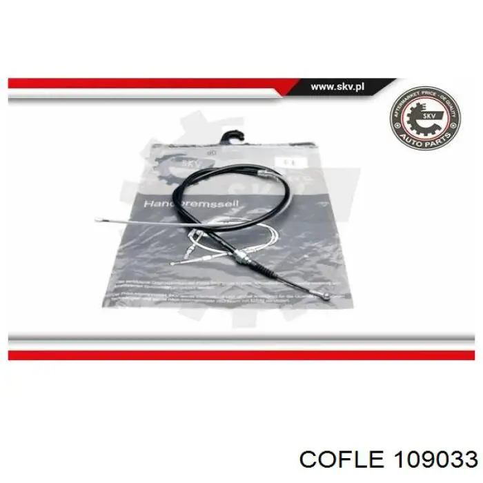 109033 Cofle cable de freno de mano trasero derecho/izquierdo