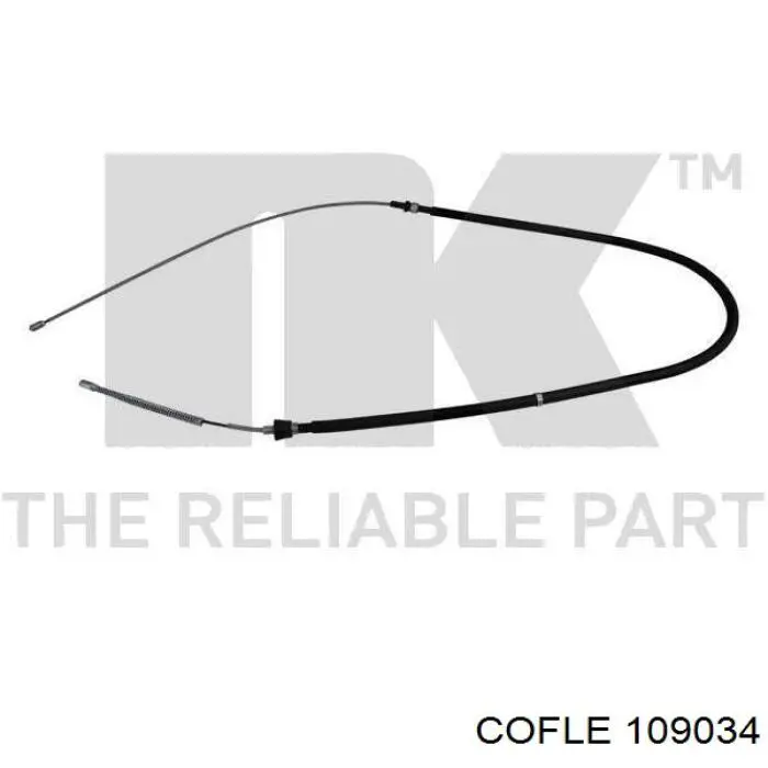 Cable de freno de mano trasero derecho/izquierdo 109034 Cofle