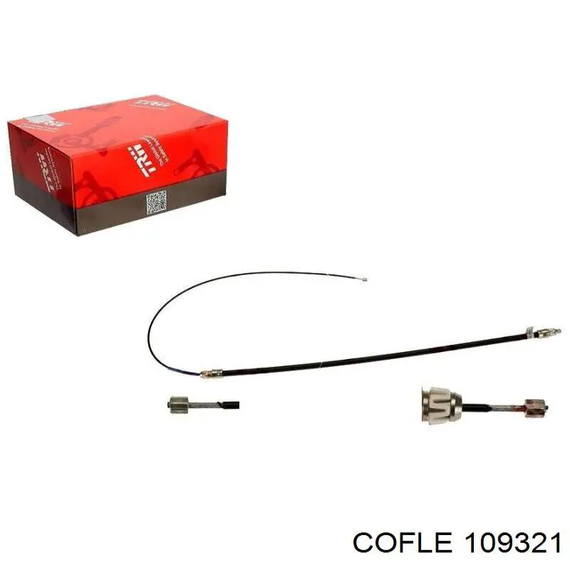 Cable de freno de mano trasero izquierdo 109321 Cofle