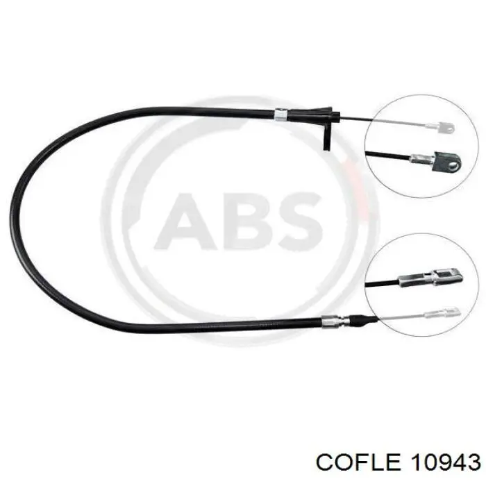 10943 Cofle cable de freno de mano trasero derecho/izquierdo