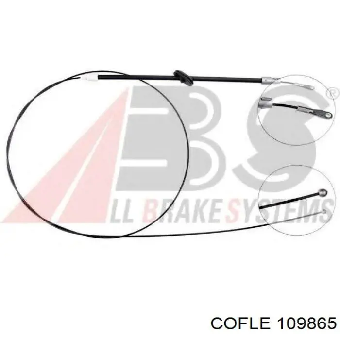 109865 Cofle cable de freno de mano delantero