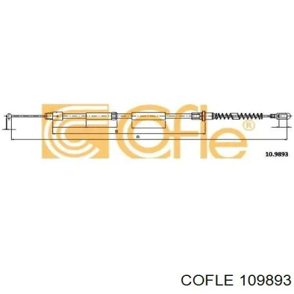 10.9893 Cofle cable de freno de mano trasero derecho/izquierdo