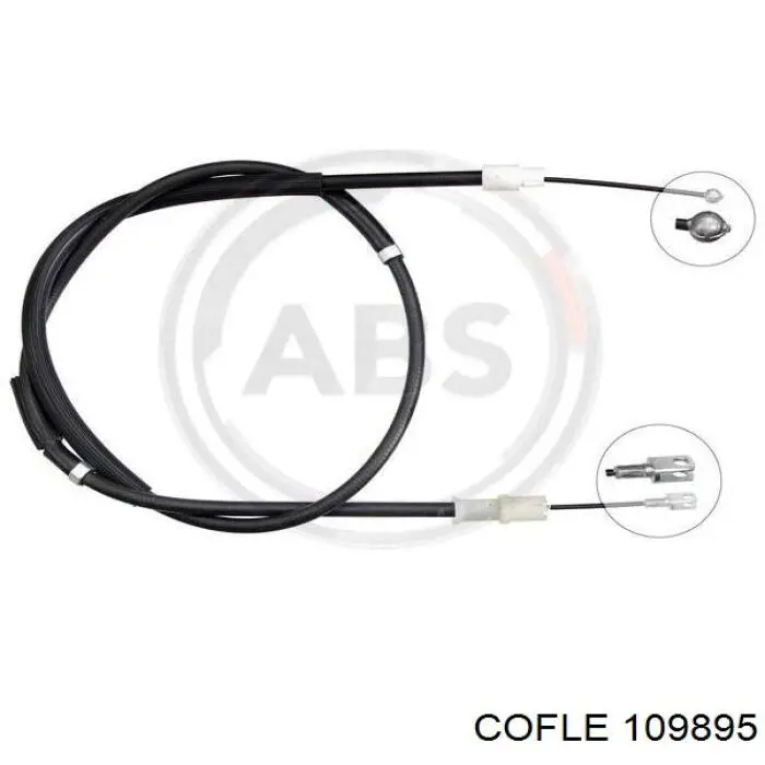 10.9895 Cofle cable de freno de mano trasero derecho/izquierdo