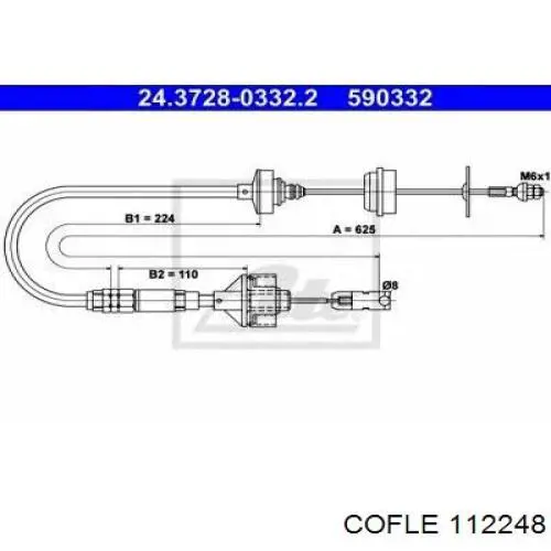 112248 Cofle cable de embrague