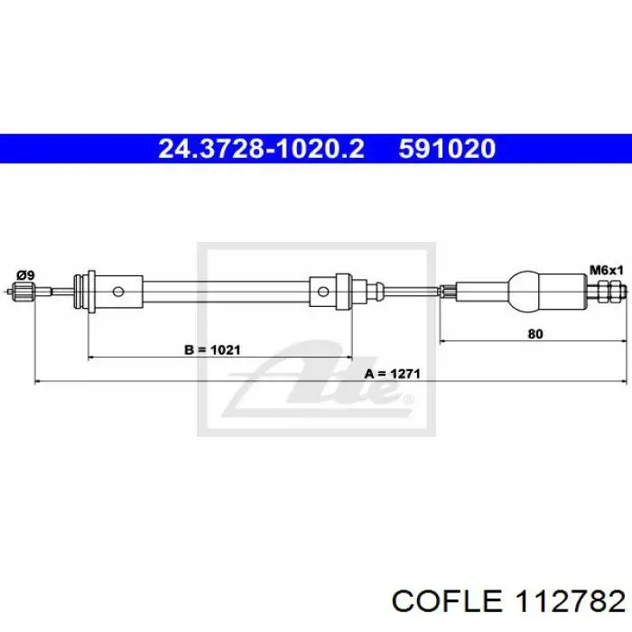 41160 Adriauto cable de embrague