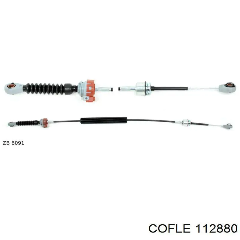 1608285780 Peugeot/Citroen cable de caja de cambios
