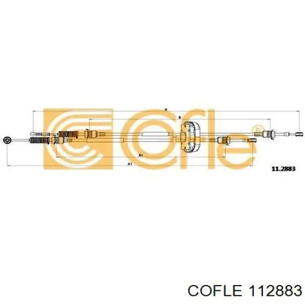 11.2883 Cofle cables de accionamiento, caja de cambios