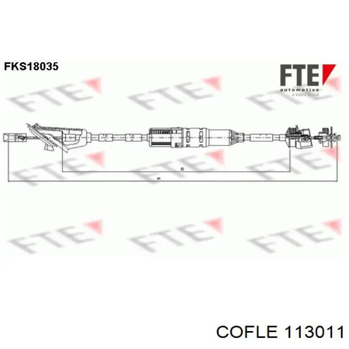 Cable de embrague 19502 Febi