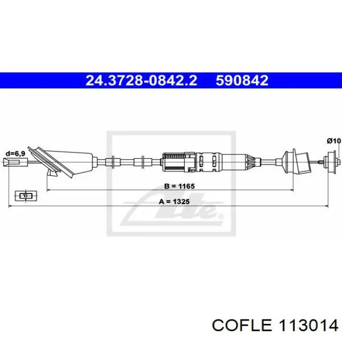 11.3014 Cofle cable de embrague