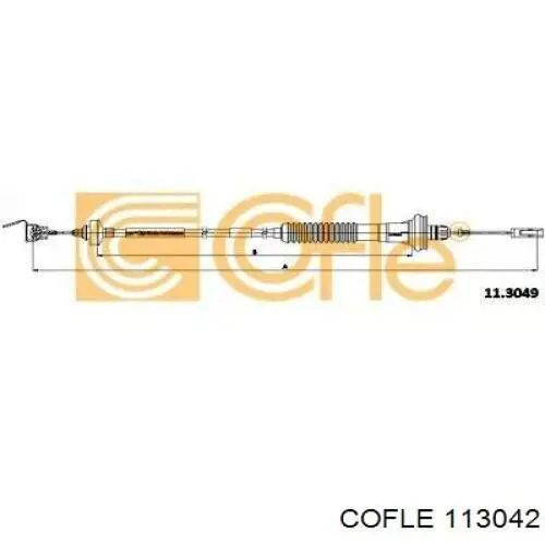 2150X4 Peugeot/Citroen Cable de accionamiento del embrague