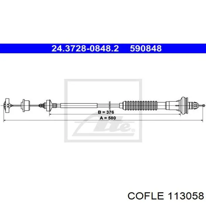 11.3058 Cofle cable de embrague