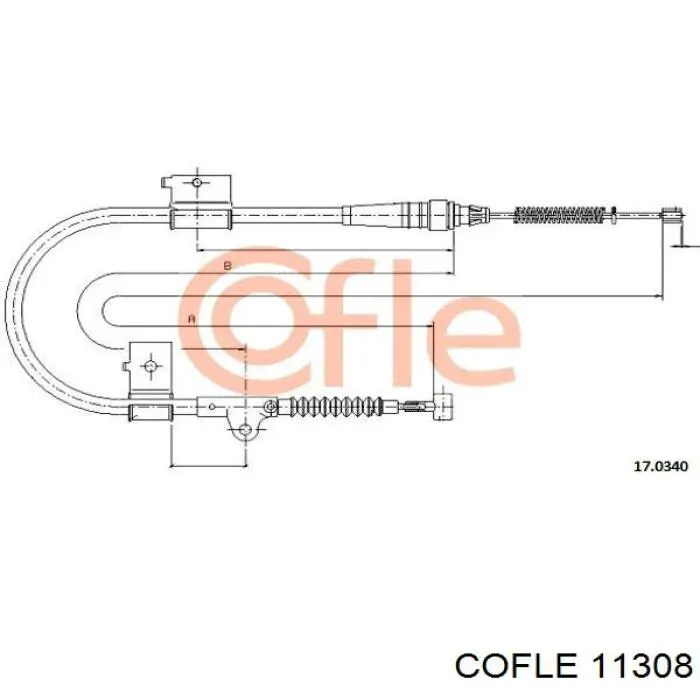 11.308 Cofle cable de embrague