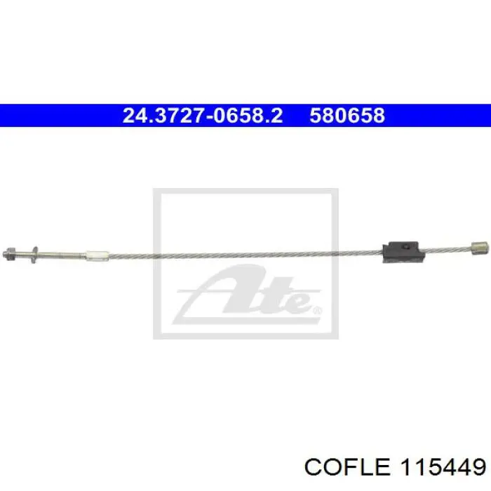 11.5449 Cofle cable de freno de mano delantero