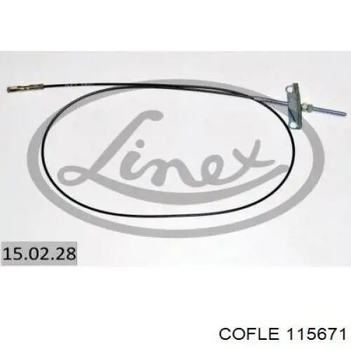 1302521 Adriauto cable de freno de mano intermedio