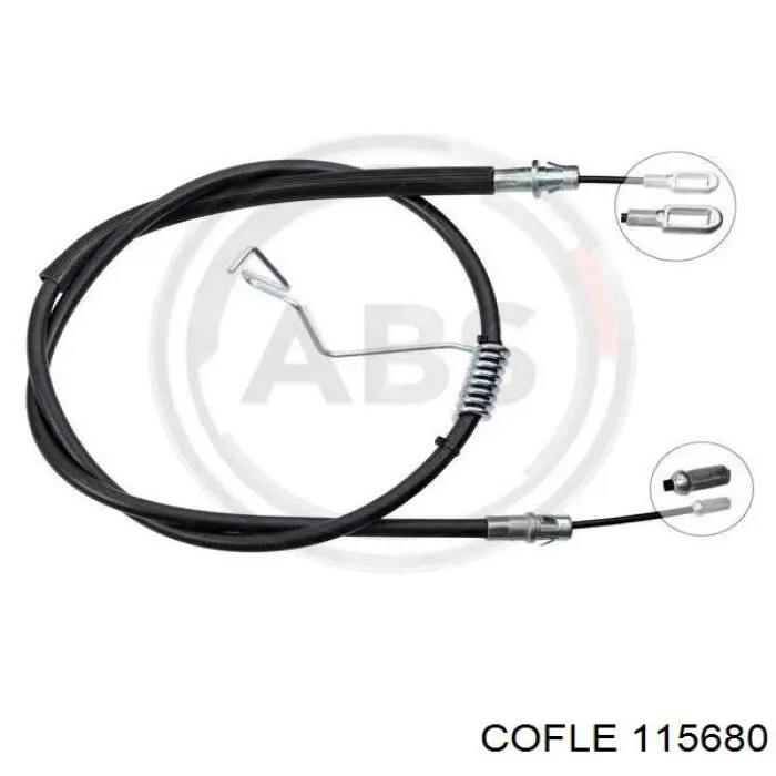 115680 Cofle cable de freno de mano trasero izquierdo